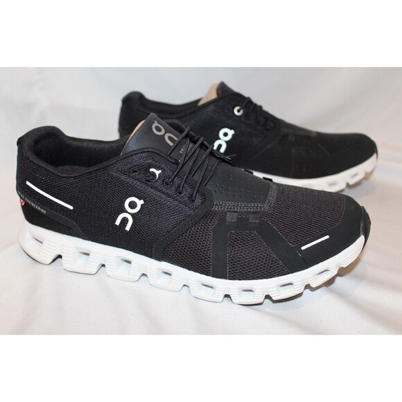 NIB ON CLOUD WOMEN'S CLOUD 5 RUNNING SHOES SNEAKERS BLACK WHITE 11 NIB - Picture 5 of 6